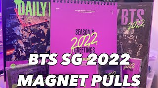 BTS Seasons Greetings 2022 Magnet Pulls [upl. by Acirahs132]