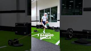 3 banded drills for footwork athletictraining footwork [upl. by Irmgard]