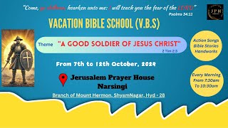 VACATION BIBLE SCHOOL 2024  7102024  DAY 01  JERSUSALEMNARSINGI [upl. by Adneram]