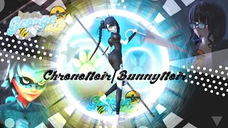 【MMDxMLB】🐈‍⬛ChronoNoirBunnyNoir🐇 transformation • Mari with bunny and cat miraculous「steries」 [upl. by Anaujnas370]