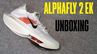 Nike Alphafly 2 Eliud Kipchoege Edition Unboxing 4K [upl. by Ahsar]