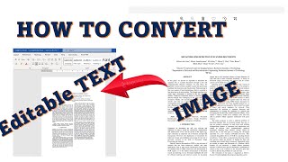 How to Convert Scanned Image to Editable Text without using any software [upl. by Huey]