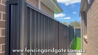 Colorbond Ozzybound Steel Privacy Fencing [upl. by Adnarym]