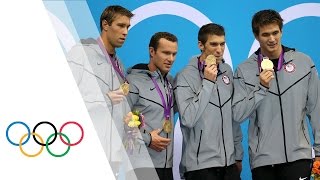 Michael Phelps Final London 2012 Race  Mens 4 x 100m Medley  London 2012 Olympic Games [upl. by Kindig]