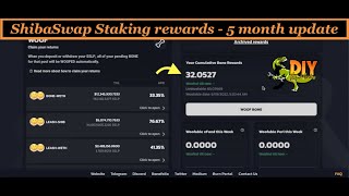 🔥 ShibaSwap Staking rewards after 5 months  SHIB token 🔥 [upl. by Nikolaos791]