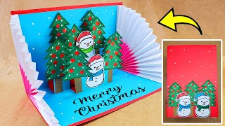 🎄Como hacer una tarjeta POP UP para NAVIDAD muy FÁCIL 💖 Christmas Card [upl. by Anifad506]