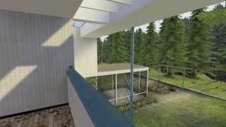 Gropius House Realtime Architectural Walkthrough in Source Engine [upl. by Figge]