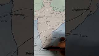 advancing monsoon class 9th chapter climate [upl. by Erodeht]