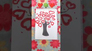 Love Tree Drawing ❤️🤗❤️ shortsvideo drawingideas lovesong treework trendingsong [upl. by Avra682]