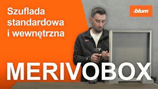 MERIVOBOX Montaż szuflady niskiej standardowej i wewnętrznej [upl. by Walke808]