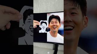 Son from Tottenham art creative cut paper sonheungmin tottenham football TottenhamHotspur [upl. by Mazman]