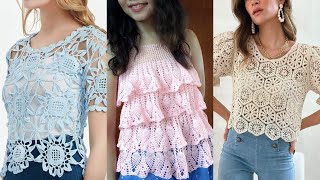 Easy and beautiful crochet tops Patterns [upl. by Idihc]