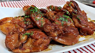 Honey Butter Glazed Chicken Thighs  Easy Glazed Chicken Recipe [upl. by Heindrick612]