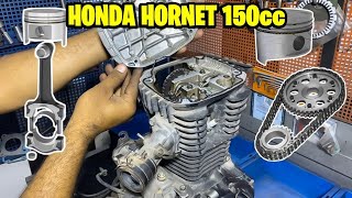 Honda 150cc bike engine Dismantling  stepbyStep [upl. by Gnat]