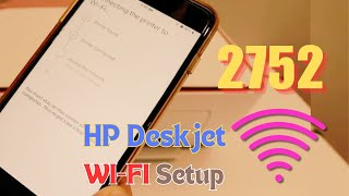 HP Printer Setup  Deskjet 2700 amp 2752  How to Setup [upl. by Gregrory]