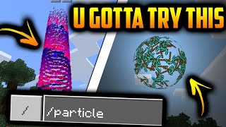 How To Use PARTICLE Command in Minecraft PE 1808 [upl. by Niloc]