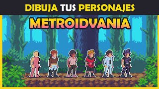 COMO HACER PERSONAJES PIXEL ART PARA UN METROIDVANIA [upl. by Nyrak626]