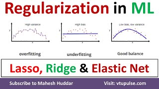 Regularization Lasso vs Ridge vs Elastic Net Overfitting Underfitting Bias amp Variance Mahesh Huddar [upl. by Aseela815]