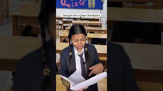 That One Girl in Paper Distribution  SCHOOL Days 😂 comedy funny youtubeshorts school viral [upl. by Torin]