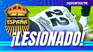 Buba López y su extraña manera de lesionarse ante Motagua en Semifinales [upl. by Arayk448]