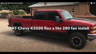 Flex A Lite 280 electric fan kit install [upl. by Rifkin]