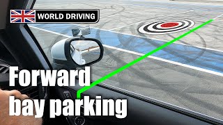 Forward Bay Parking with Reference Points  Driving Test Manoeuvre [upl. by Angle280]