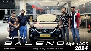 NEW BALENO ALPHA AGS NEXA BLUE 2024  TAKING DELIVERY [upl. by Benita]