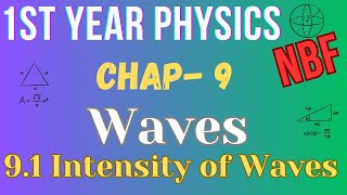 91 Intensity of the Waves Class 11 Physics Chapter 9 National Book Foundation [upl. by Anaej]