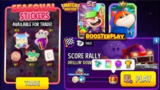 Score Rally Drillin Down Rainbow 🌈 3000 Play 2 BoosterSEASON STICKERS TRADE Solo Challenge [upl. by Ignatia]