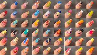 DIy nails ideas 2024  New 50 easy Nails Art inspiration floral nail art 💅 [upl. by Coleville526]