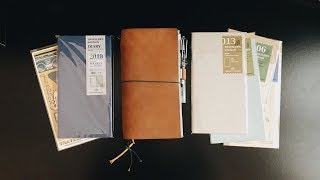 SettingUp My Travelers Notebook For 2019 [upl. by Bonnee]