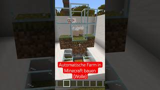 How to Build Automatic Farm in Minecraft Tutorial  Automatische Farm bauen in Minecraft Wolle [upl. by Annovahs906]