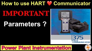 How to use HART Communicator  IMPORTANT Parameters  Foundation Fieldbus  Emersion 375  475 [upl. by Cherrita]