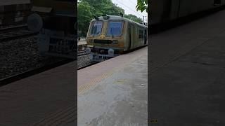 Unique Bombardier Local Train Skipping Station 🤩🔥❤🔥🤩🔥❤🔥 shorts localtrain [upl. by Chappell]