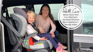 Britax Grow With You ClickTight Harness2Booster Seat Installation  Review Video [upl. by Ynogoham]