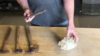 How to Open Large Moroccan Geode With Chisel and Hammer [upl. by Nohsreg184]