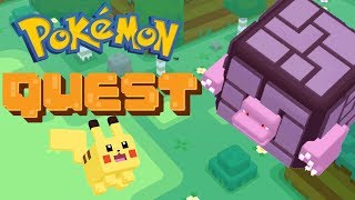 Pokémon Quest 5 Belly Button Cave Unlock Legendary Pokemon Vulpix Porygon Cubon Defeat Colem [upl. by Nepean]