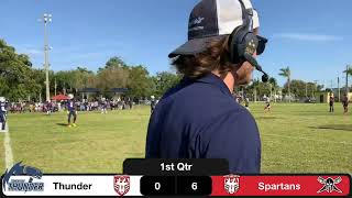 20220409 FFA Tampa Bay Thunder at Miami Spartans American Football Game [upl. by Joni546]