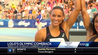 Lolo Jones sets sights on Olympics [upl. by Kumler737]