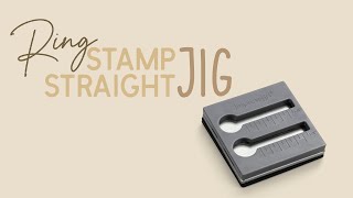 How To Metal Stamp With A Stamp Straight Jig Easy Ring Making Tutorial [upl. by Bart]