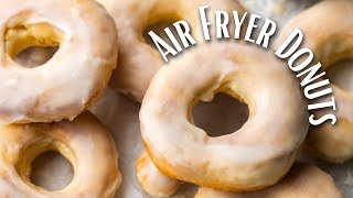 Pillowy Air Fryer Glazed Donuts [upl. by Enilehcim]