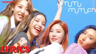 KPOP Mamamoo quotMumumumuchquot Lyrics [upl. by Vyse12]