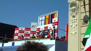 Podium in Valencia 2012 European F1 GP [upl. by Lantha]