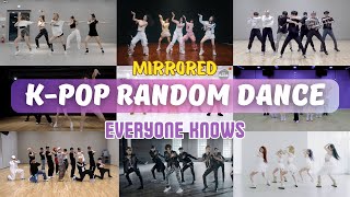 MIRRORED KPOP RANDOM DANCE  Everyone knows [upl. by Atinauq]