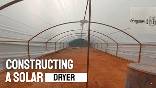 Constructing a Solar Dryer  Made with Ginegar sheet  ಸೋಲಾರ್ ಡ್ರೈಯರ್ ಅನ್ನು ನಿರ್ಮಿಸುವ ಕ್ರಮ  areca [upl. by Namzaj]