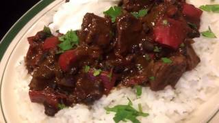 Chili Recipe Chunky Black Bean Chili Con Carne quotRecipe belowquot [upl. by Karb155]