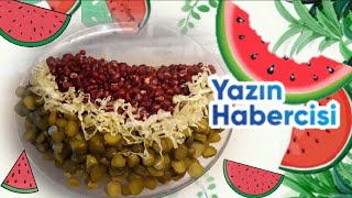 🍉Kendini Karpuz Zanneden Patates Salatası 🍉 Salata Tarifi🍉 🍉 Patates Salatası Nasıl Yapılır [upl. by Elsy518]