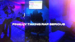 FINALLY TAKING RAP SERIOUS raw studio session [upl. by Inaoj]