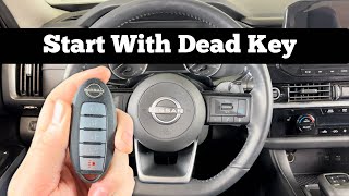 How To Start Nissan Pathfinder With Dead Remote Key Fob Battery Not Working [upl. by Orose]