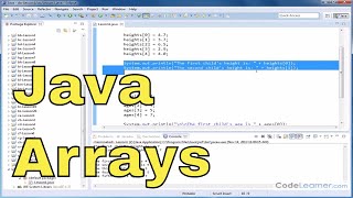 71 Introduction to arrays in java  Array declaration  Java array initialization [upl. by Ramses]